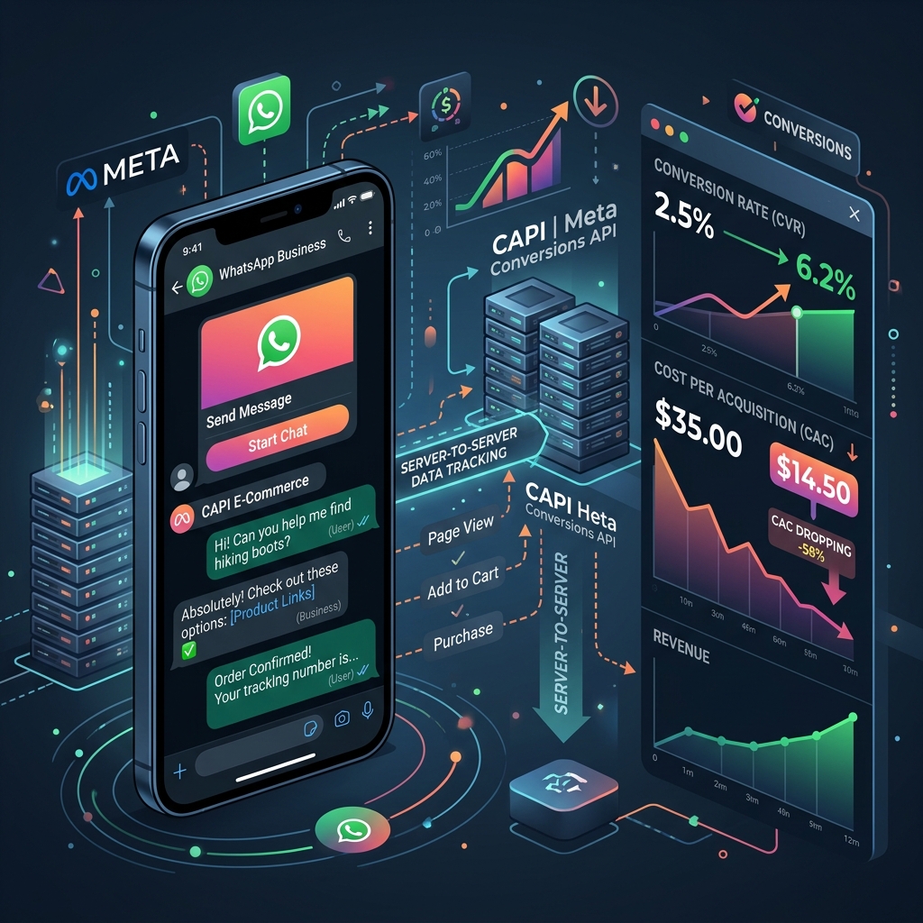 How to Cut Meta Ad CAC by 80% Using Click-to-WhatsApp Ads and Conversions API