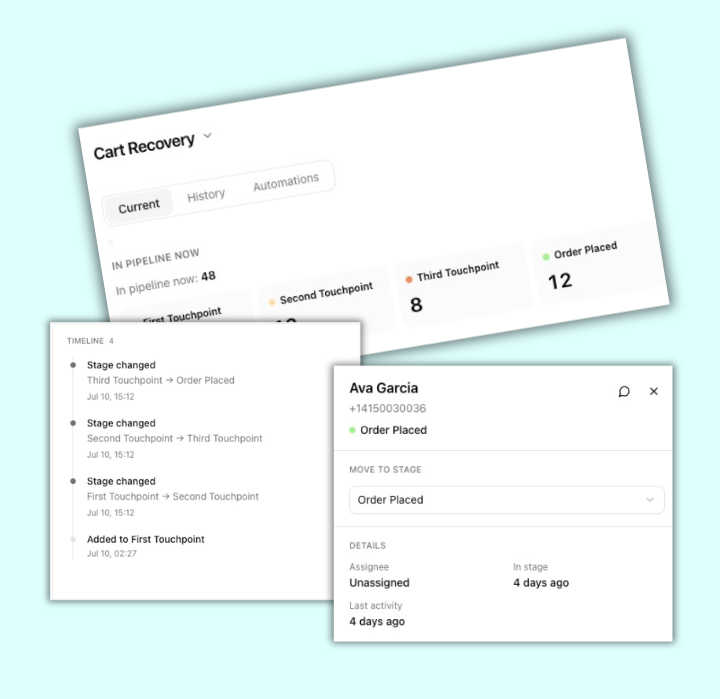 Peach Pipelines — Kanban Board and active contacts
